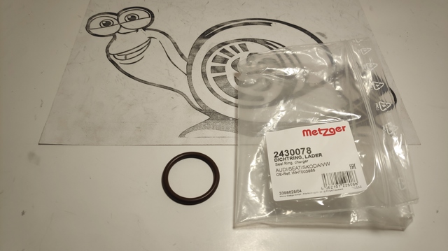 Ущільнююче кільце патрубка EGR 2430078 METZGER