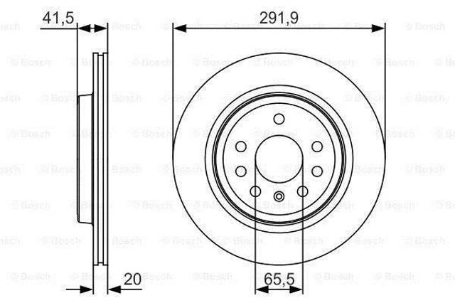 Диск заднього гальма 0986479S27 BOSCH