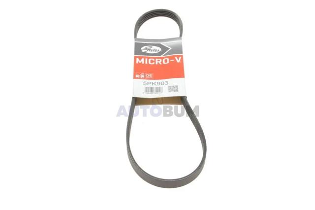 Клиновий ремінь 5PK903 GATES