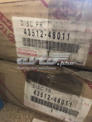 Диск переднього гальма 4351248011 TOYOTA