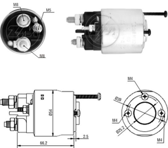 Втягуюче стартера ZM2496 ZM