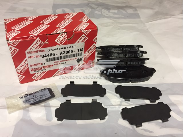Колодки гальмівні задні, дискові 04466AZ006TM TOYOTA