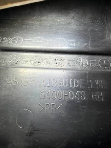 Повітропровід / дефлектор радіатора, нижній 6400F048 MITSUBISHI