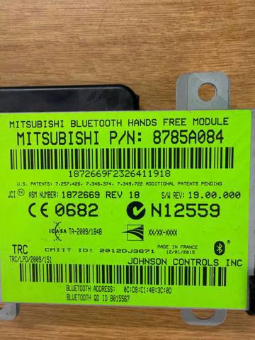 Блок керування Bluetooth 8785A084 MITSUBISHI
