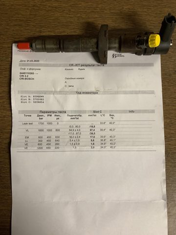 Форсунка паливна 0445110265 BOSCH