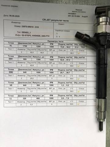 Форсунка паливна 236700R010 TOYOTA
