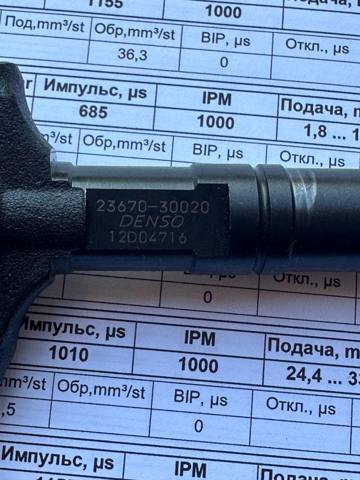 Форсунка паливна 2367030020 DENSO