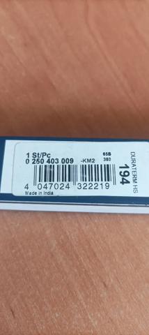 Свічки розжарювання 0250403009 BOSCH