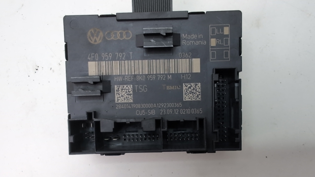 Блок комфорту передніх дверей 4F0959792T VAG
