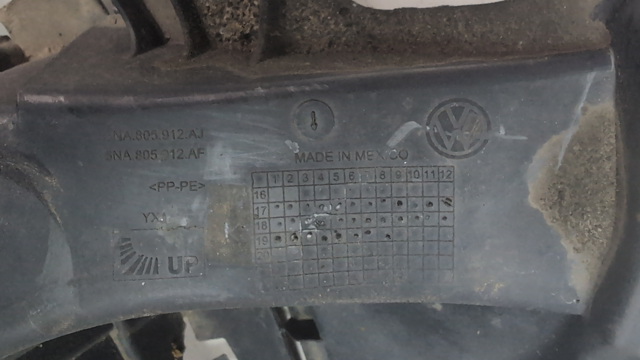 Підкрилок переднього крила, правий 5NA805912AF VAG