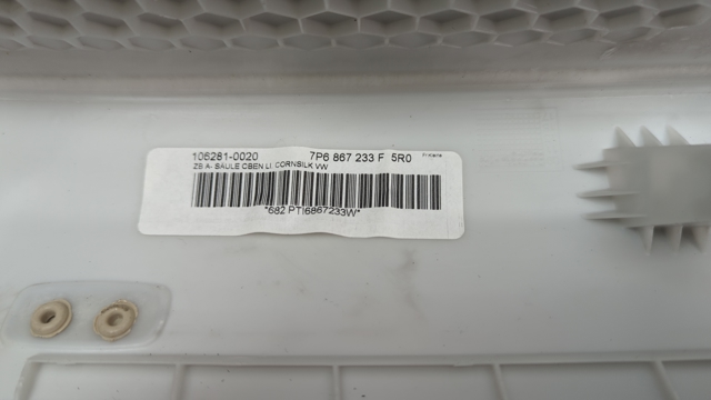 Обшивка стійки кузова внутрішня, передня ліва 7P6867233F5R0 VAG