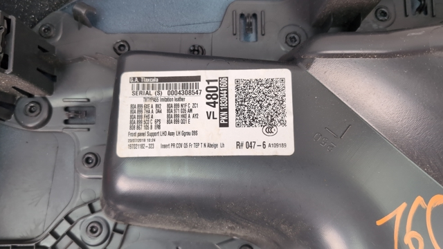 Картка задніх лівих дверей 80A867103ABLCA VAG