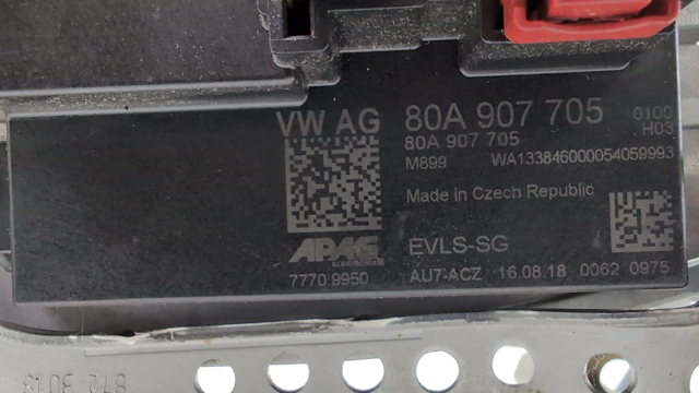 Електронний модуль рульової колонки 80A907705A VAG