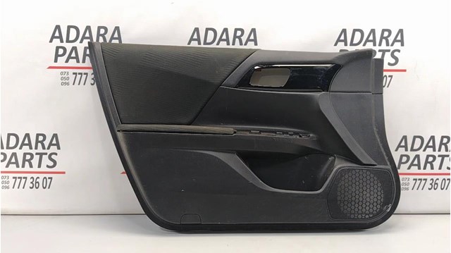 Обшивка двери карточка передняя левая honda accord 13-17 кожа черн, с памятью сидений, накладка под дерево 83550T2FA82ZC