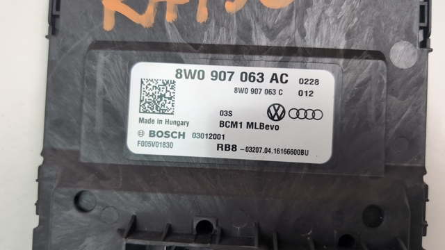 Блок управління комфорту 8W0907063AH VAG