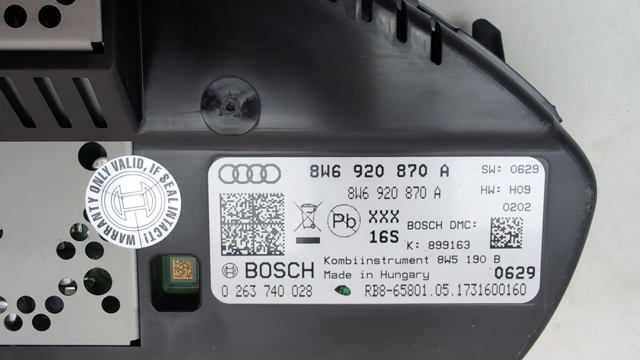 Спідометр 8W6920870A VAG