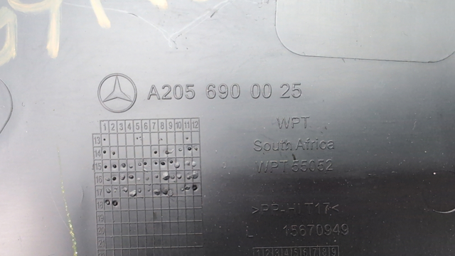 Обшивка стійки кузова внутрішня, середня нижня ліва A20569000259051 MERCEDES