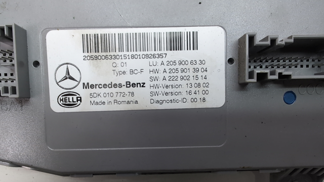 Блок керування сигналами SAM A2059006330 MERCEDES