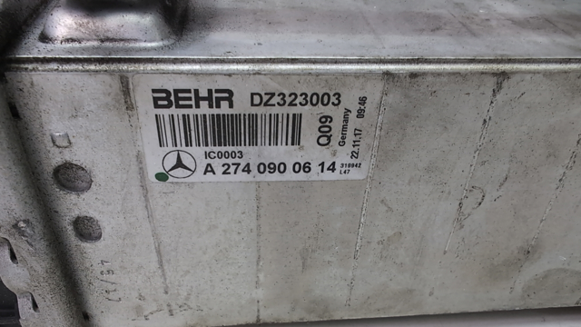 Охолоджувач наддувочного повітря A2740900614 MERCEDES