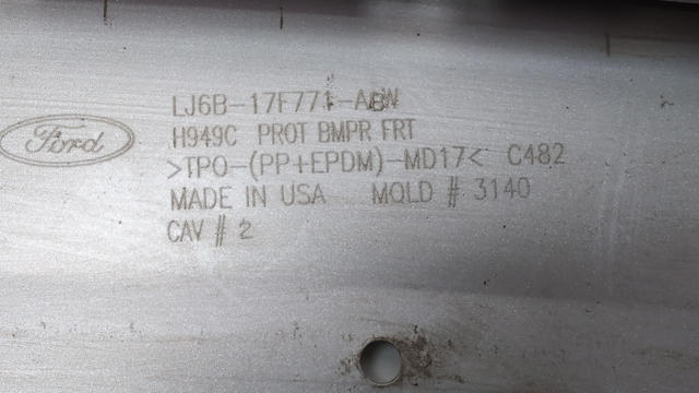 Молдинг переднього бампера LJ6Z8419AA FORD