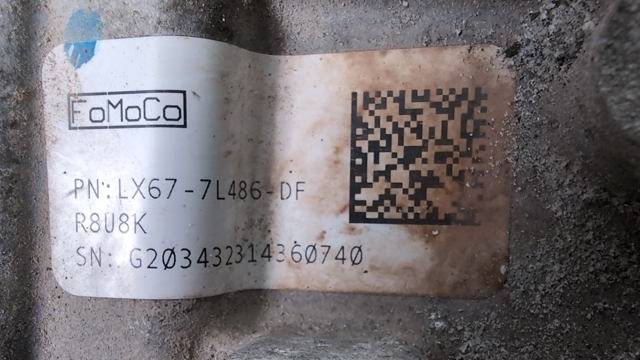 Демультиплікатор коробки передач LX6Z7251V FORD