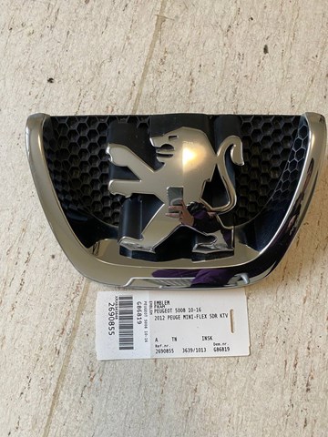 Емблема переднього бампера 18C0001030 PEUGEOT