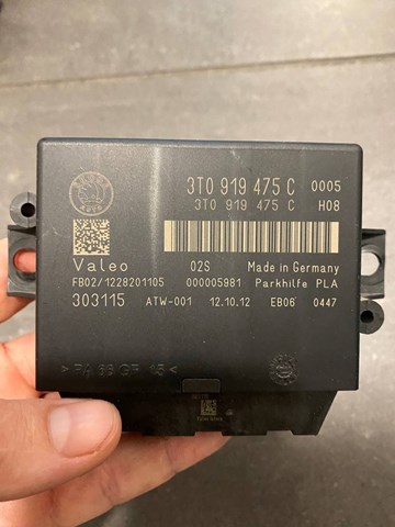 Модуль (блок ЕБУ) управління парктроніком 3T0919475C VAG