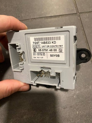Блок комфорту передніх дверей 7G9T14B533KD FORD