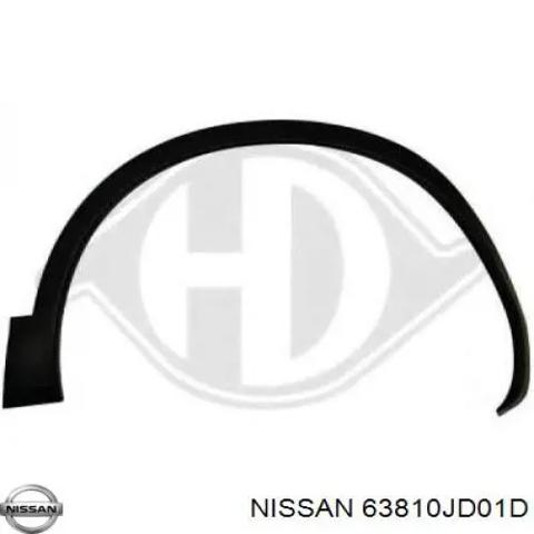 Молдинг арки крила переднього, правий 63810JD01D NISSAN