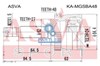 ШРУС зовнішній передній KAMGSBA48 ASVA