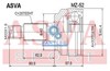 ШРУС зовнішній передній MZ52 ASVA