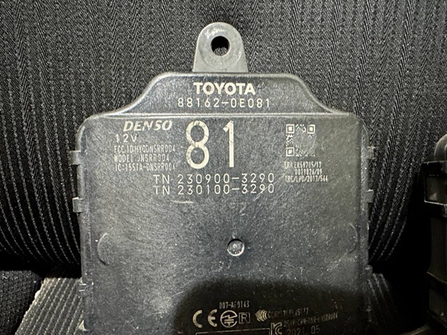 Датчик контролю мертвої зони, задній 881620E081 TOYOTA