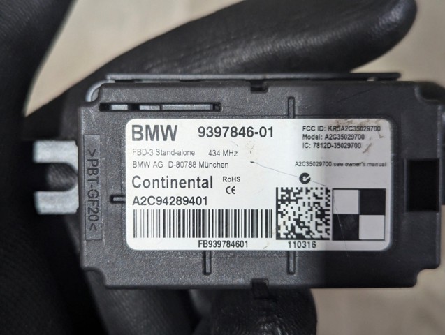 Блок керування центральним замком 9397846 BMW