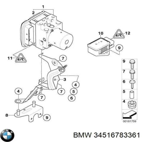 Гідроагрегат антиблокувальної системи 34516783361 BMW