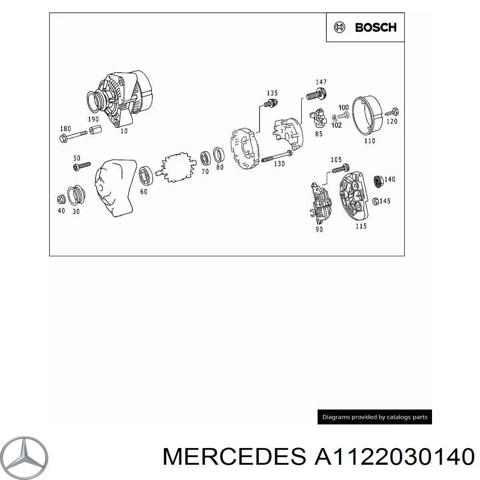 Кронштейн генератора Mercedes S W220