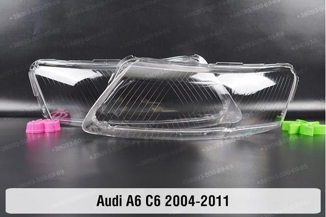 Скло фари audi a6 c6 (2004-2011) iii покоління ліве праве 4F0941003A