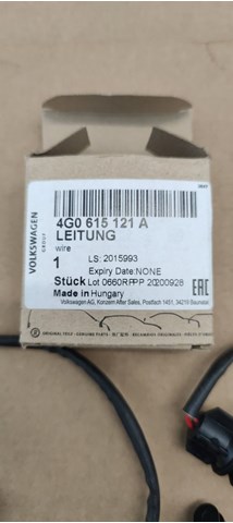 Датчик зносу гальмівних колодок, задній 4G0615121A VAG