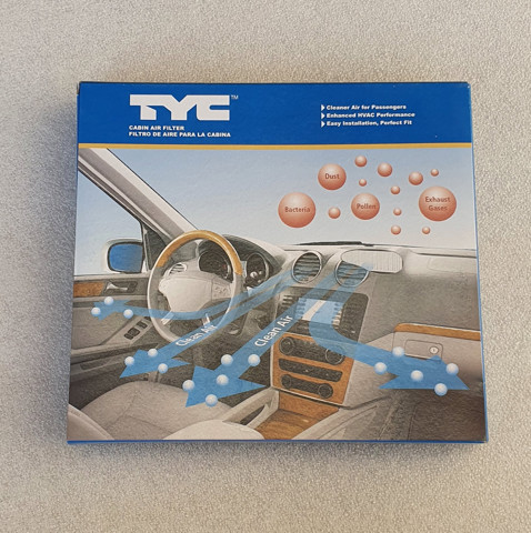 Повітряний фільтр салону 800187C TYC