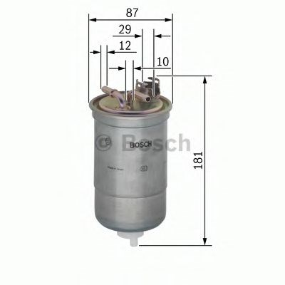 Bosch n6453 h=179mm фільтр паливний диз. audi a2 1,2/1,4tdi a4 2,5tdi 00- 0450906453