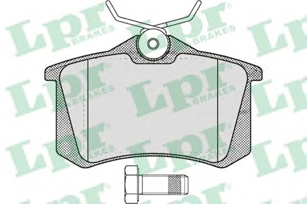 Задні дискові колодки 05P634 LPR