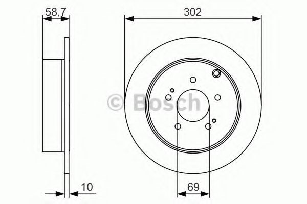 Дискові гальма 0986479532 BOSCH