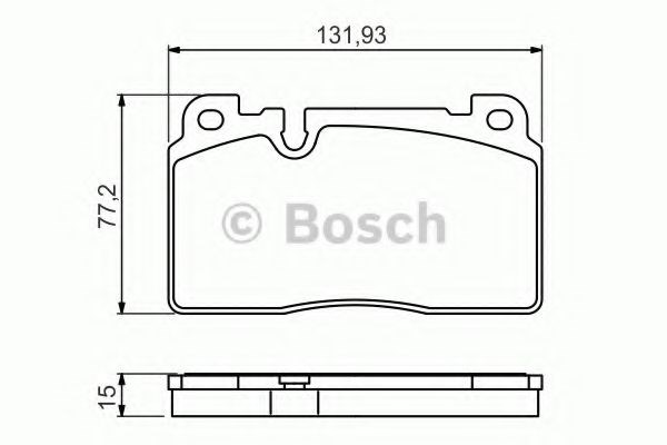 Колодки гальмівні дискові комплект 0986494702 BOSCH
