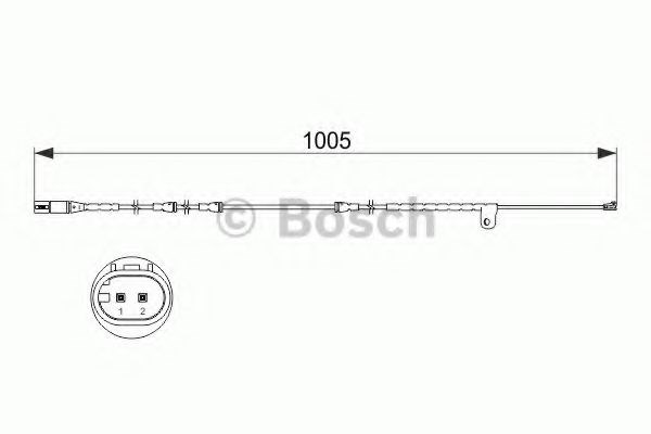 Датчик зносу гальмівних колодок, передній лівий 1987473521 BOSCH