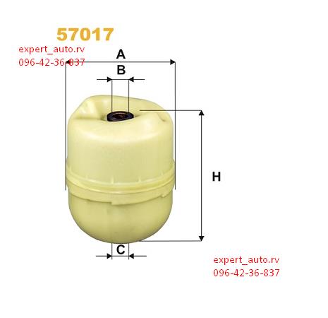 Сальник передньої маточини 57017 AUGER