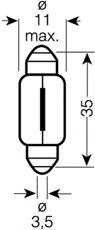 Лампа автомобільна 6423 OSRAM