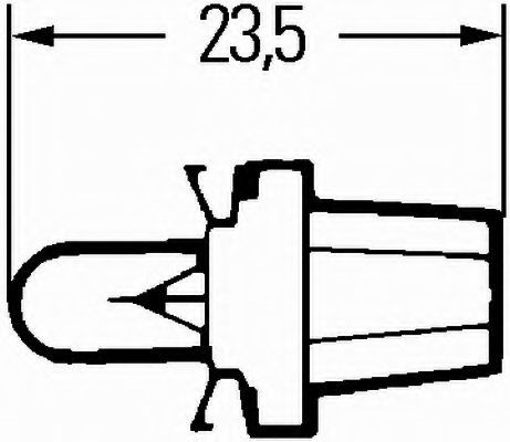 Лампа автомобільна 8GA007997031 HELLA