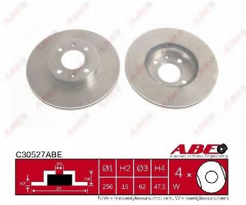 Гальмо дискове переднє C30527ABE ABE