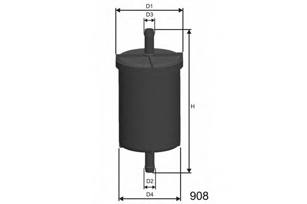 Фільтр паливний renault megane 1.4-2.0 16v/twingo 1.2 93- E562