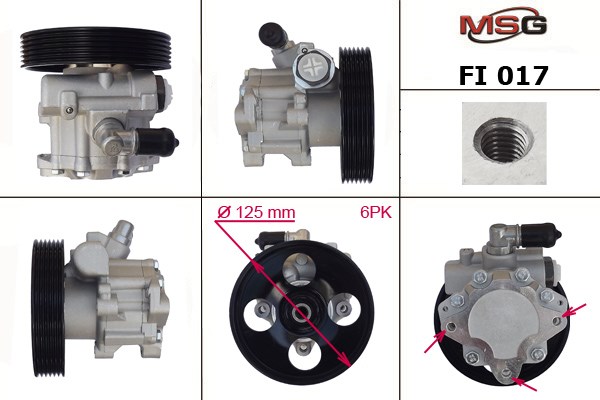Насос гідропідсилювача FI017 MS GROUP