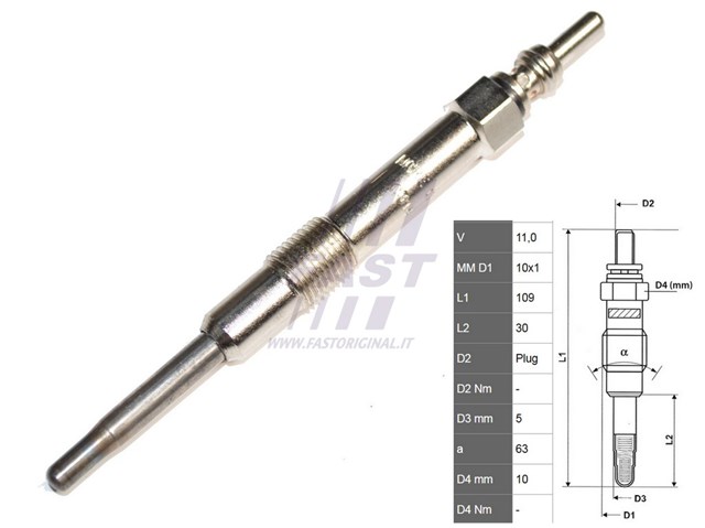 Свічки розжарювання FT82733 FAST